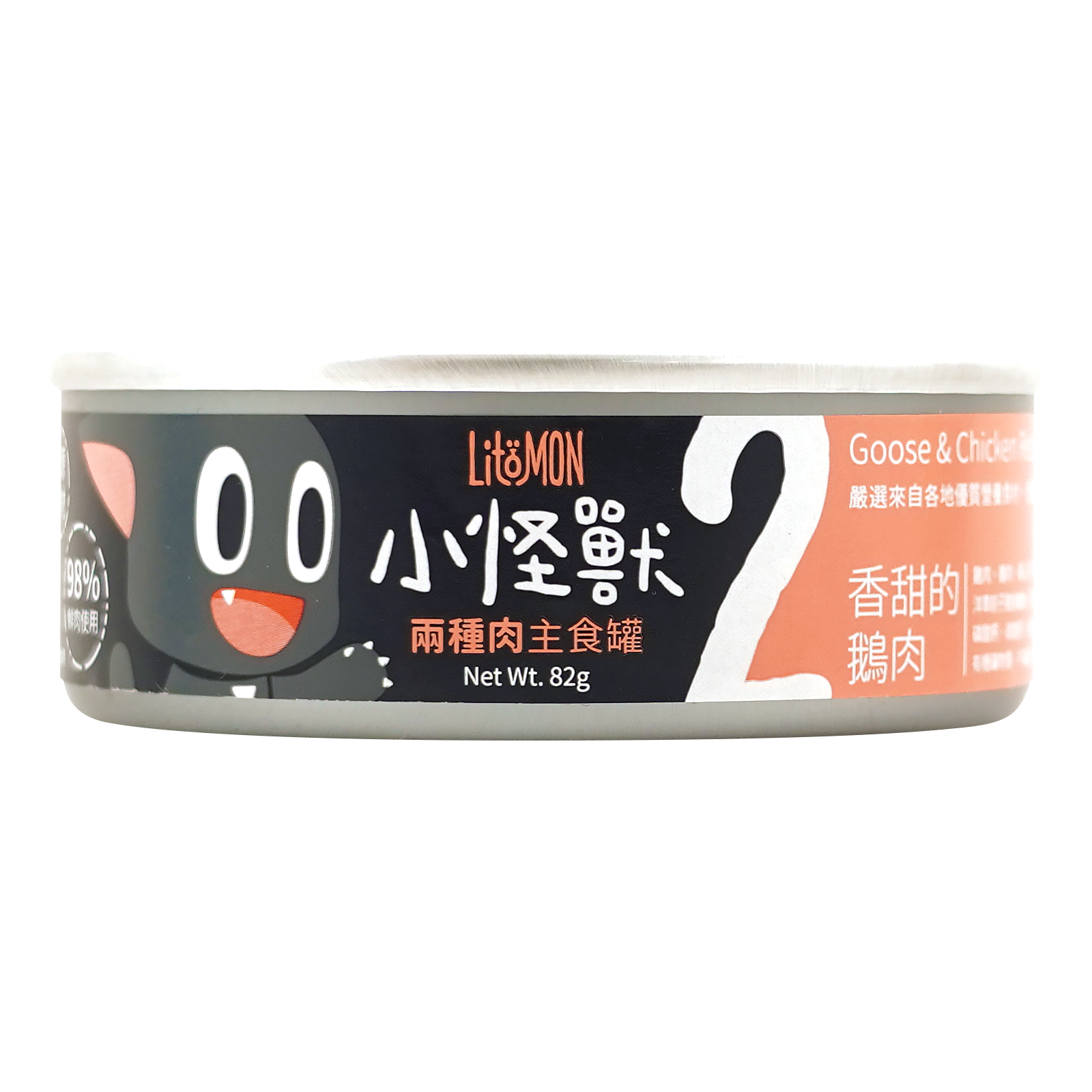 怪獸部落 貓用無膠主食罐 - 香甜鵝肉 (82g)