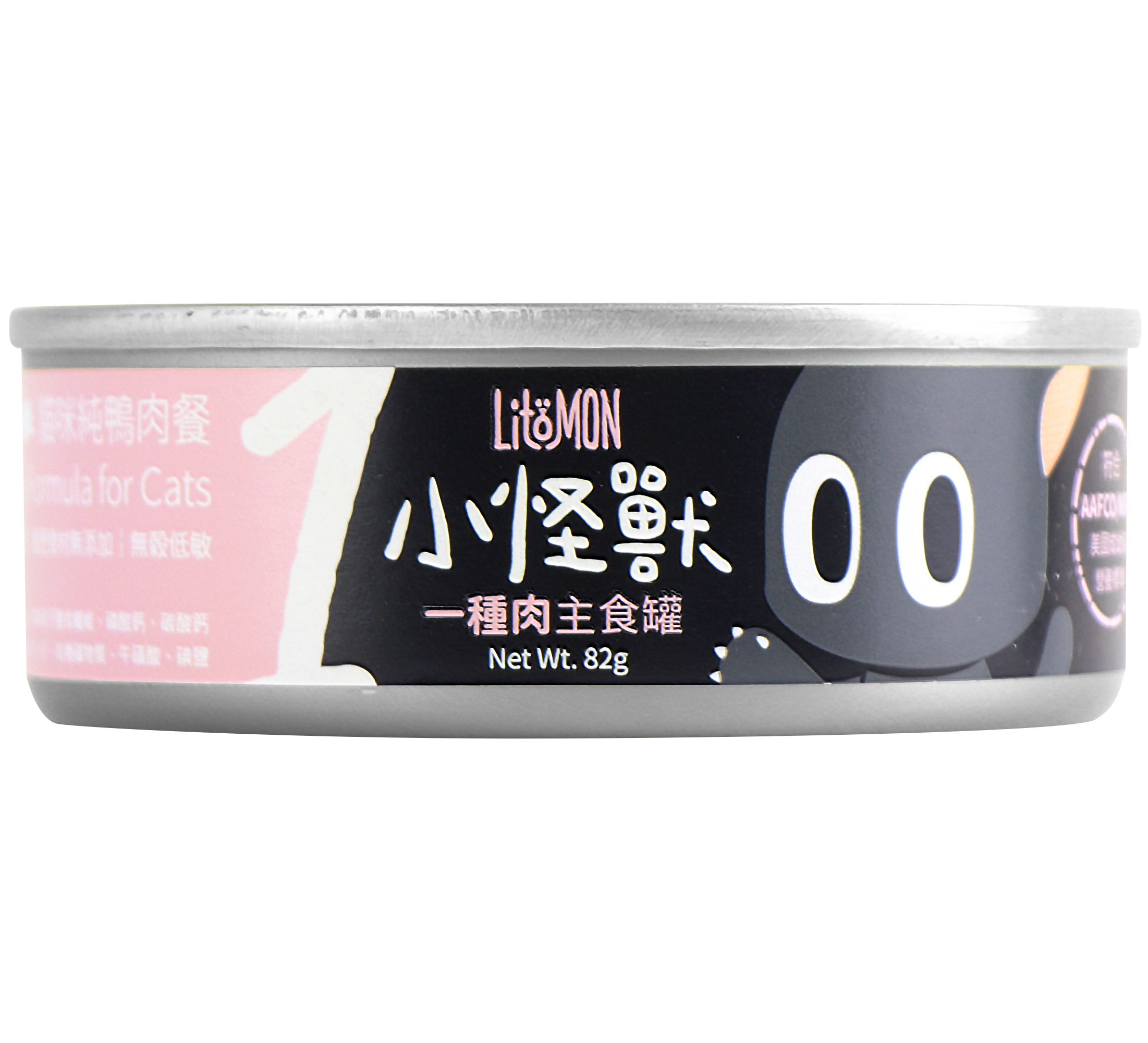 怪獸部落 貓用無膠主食罐 - 純鴨肉 (82g)