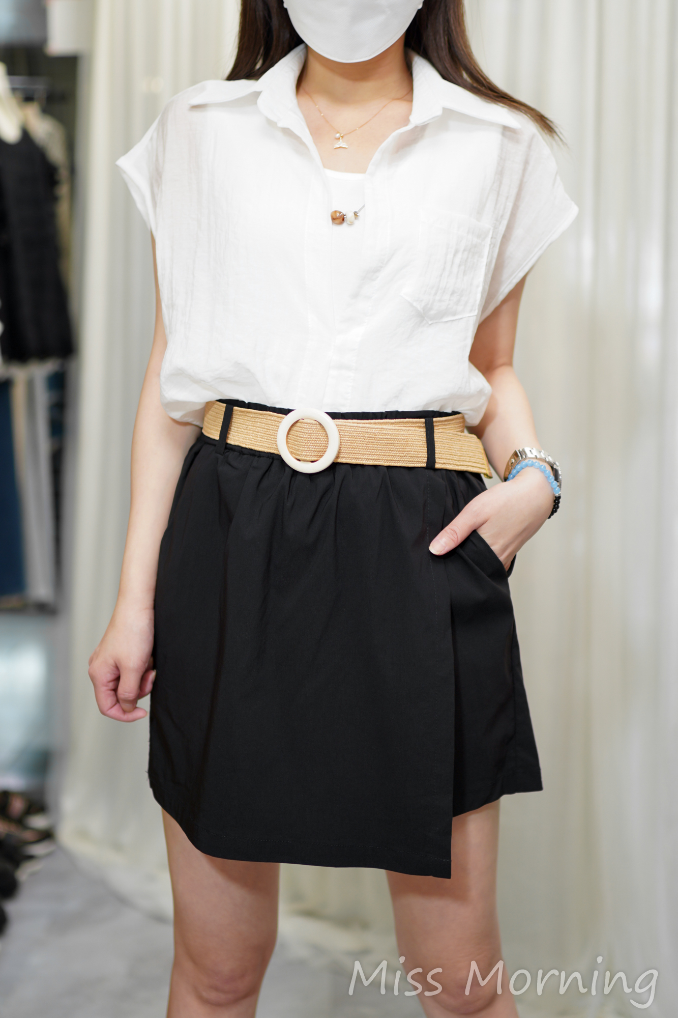 知性顯瘦一套2件連掛鍊(14671)&唔揀人著前裙後褲連腰帶(33980)