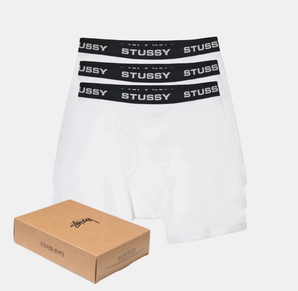 新品　STUSSY BOXER BRIEFS 3枚セット　Mサイズ Stussy】希少☆新作☆STUSSY BOXER BRIEFS 3枚セット☆ 送料込