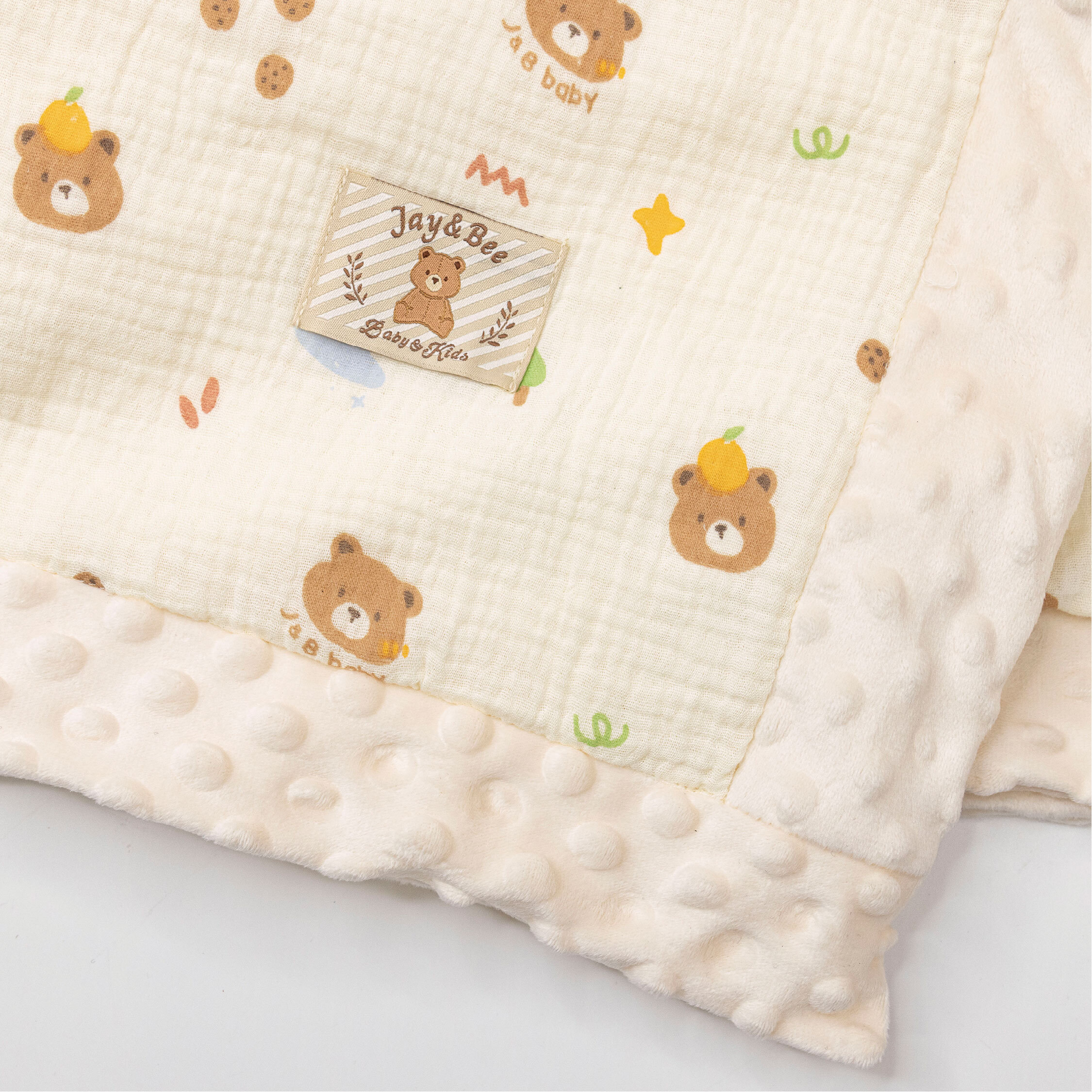 【JB0470】MIT小熊泡泡紗魔粒舒眠毯