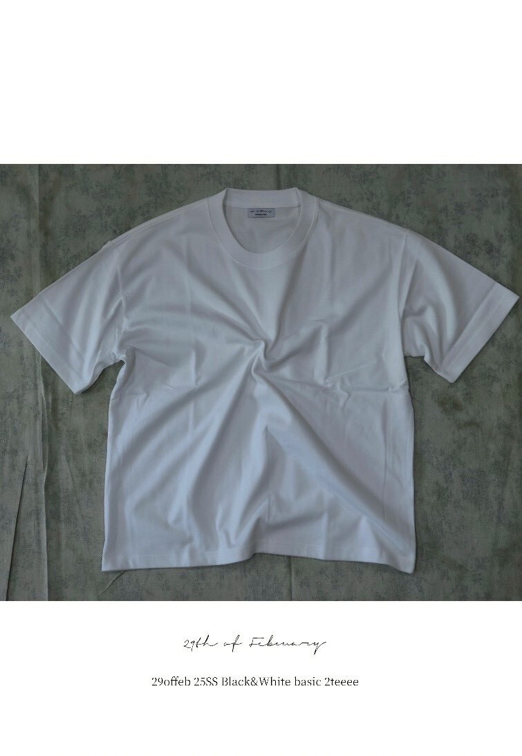 29offeb 25SS Black White basic 2teeee (兩件組)