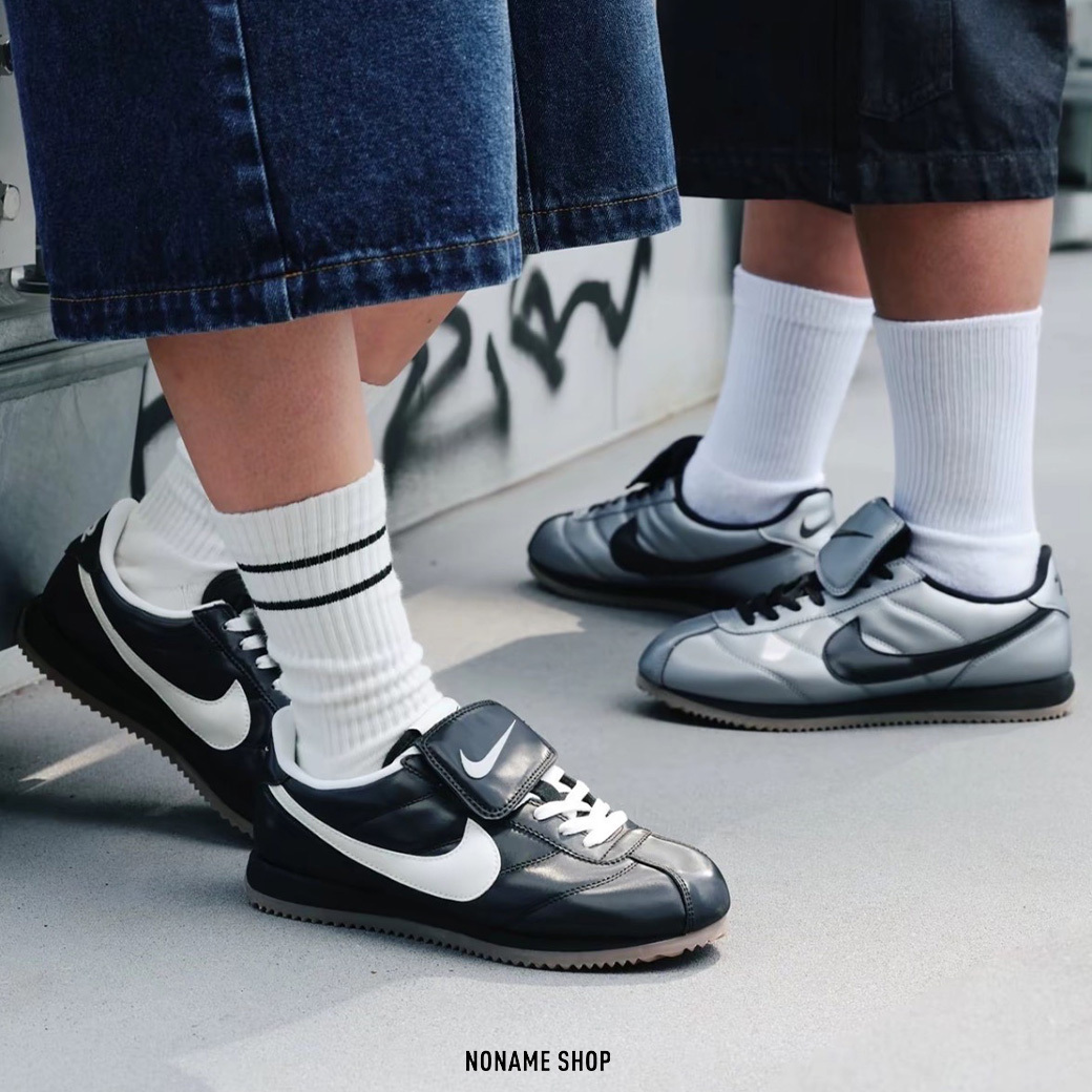 NIKE CORTEZ LEATHER SE "Metallic Cool Grey Black" / "Tiempo Pack Black" 阿甘 翻蓋 鞋舌 兩色 (男款)