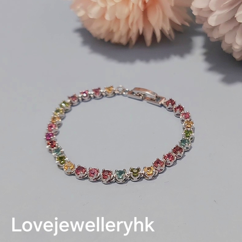 天然碧璽手鏈    GB017