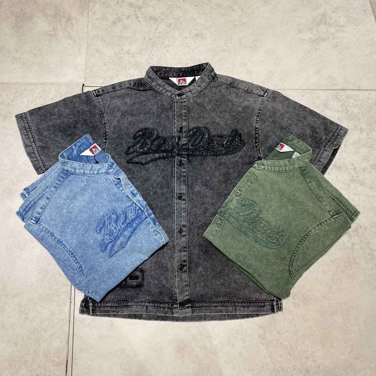 Ben davis 水洗立領短袖襯衫 T-25580042