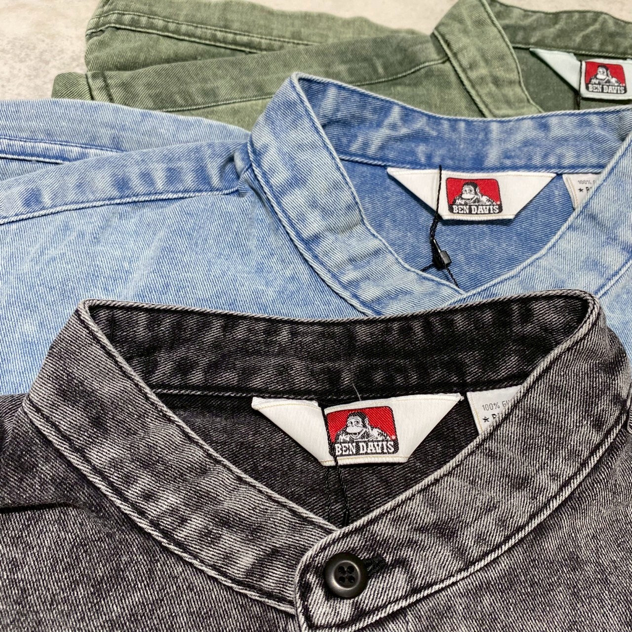 Ben davis 水洗立領短袖襯衫 T-25580042