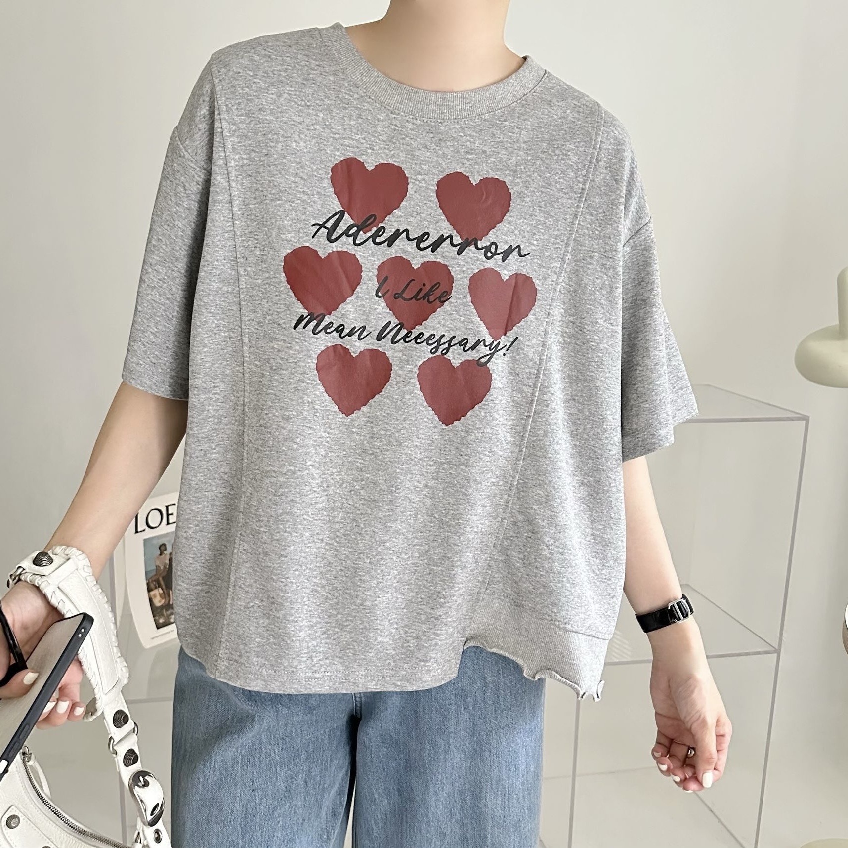 【BONNIE】心心拼英文字TOP