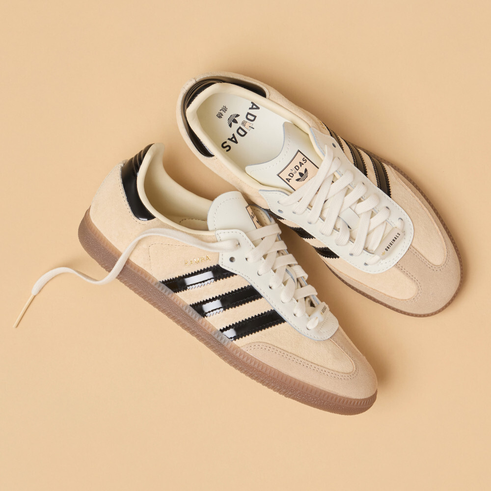 【 adidas BUBBLE TEA TAIPEI X SAMBA OG 運動休閒鞋 - 奶茶 】