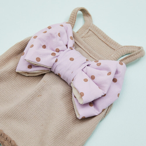 Louisdog 波點蝴蝶結無袖上衣