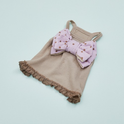 Louisdog 波點蝴蝶結無袖上衣