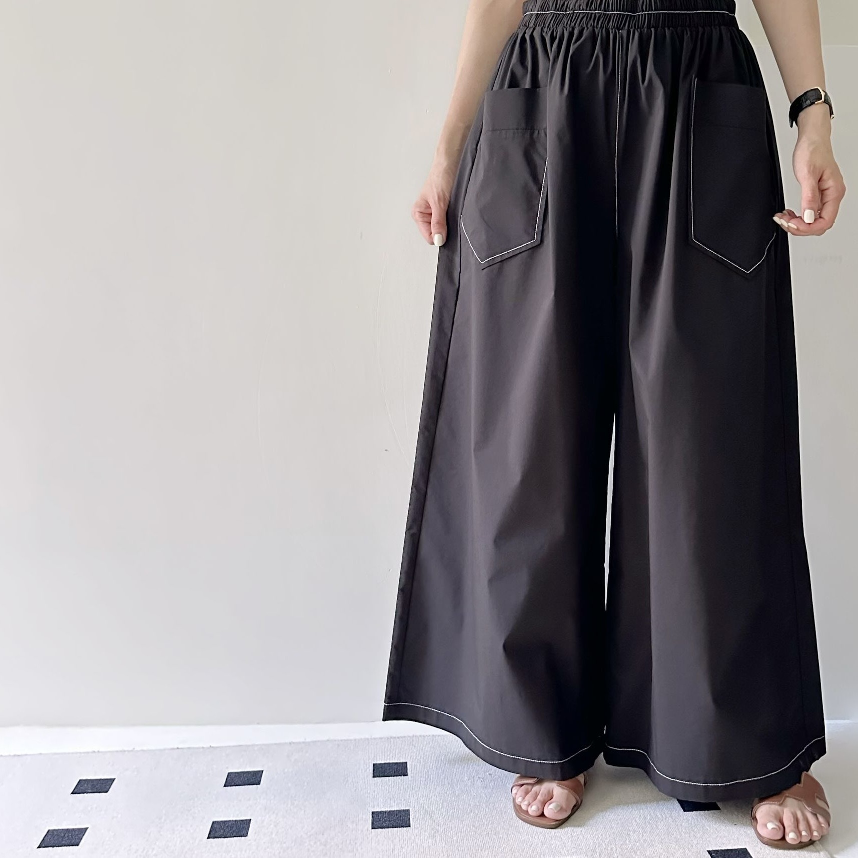 【BONNIE】車線前袋速乾闊褲