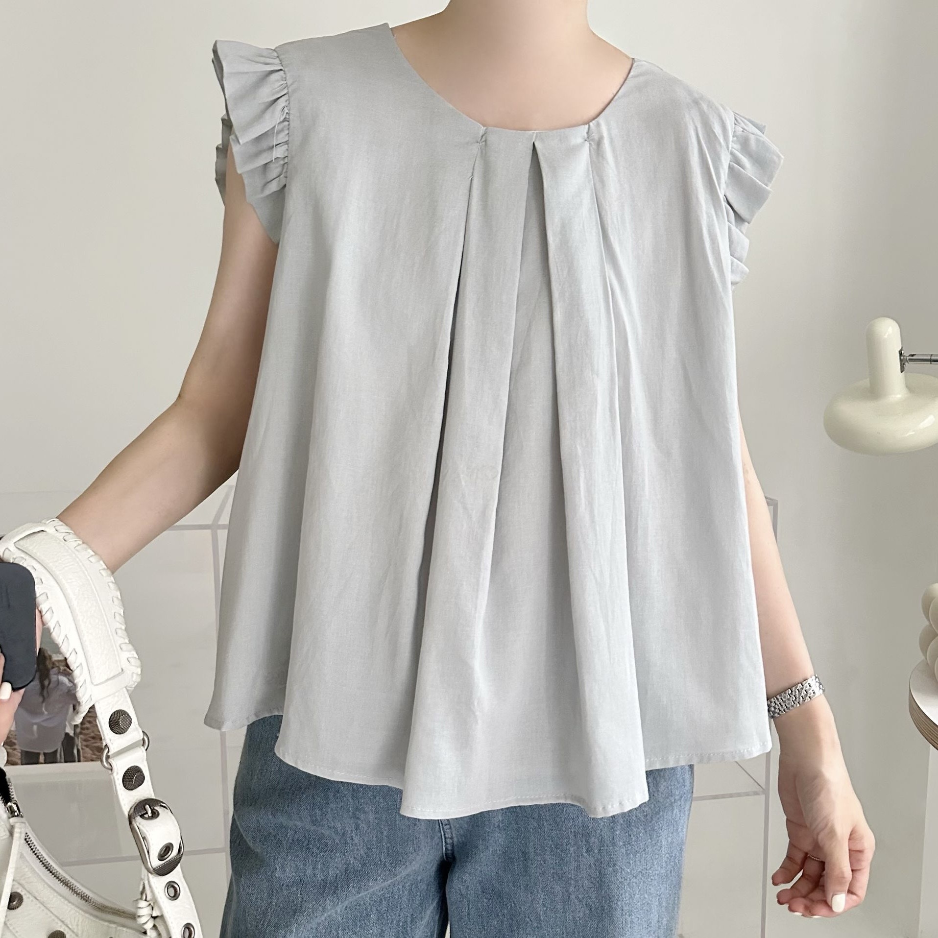 【BONNIE】前打摺小袖背心