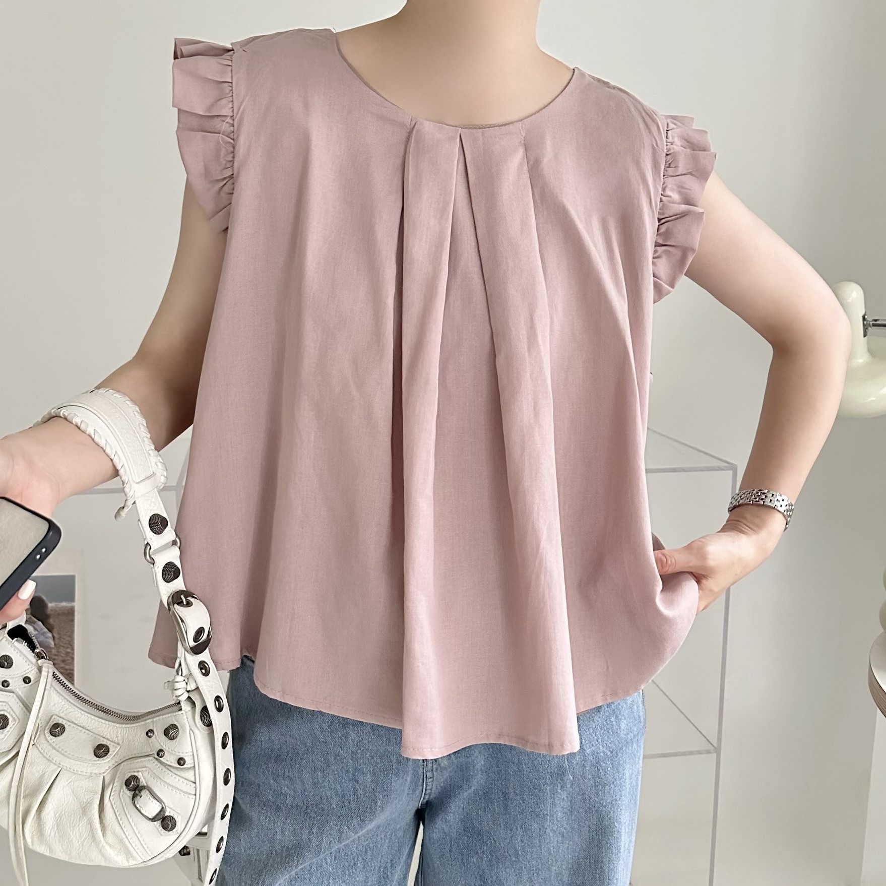 【BONNIE】前打摺小袖背心