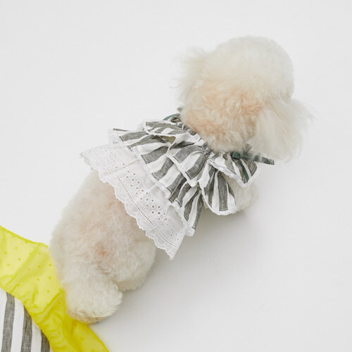 Louisdog 日光波紋亞麻洋裝