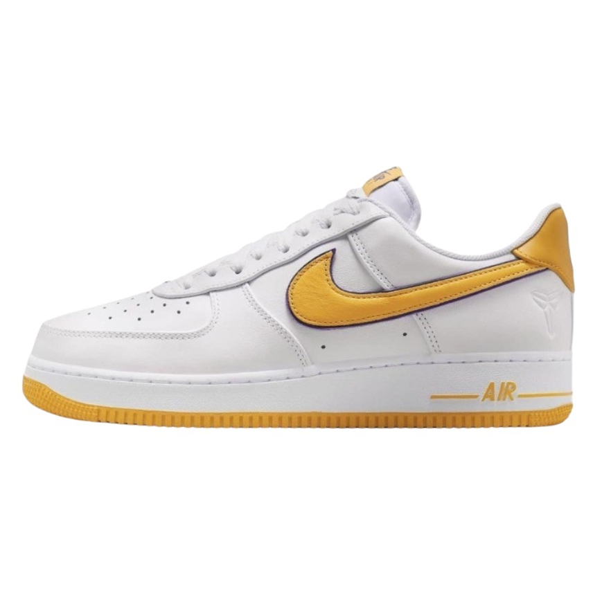 <連線代購商品>Kobe Bryant x Nike Air Force 1 Low Home 白黃 低筒 聯名款 休閒鞋【FZ1151-100】AF1