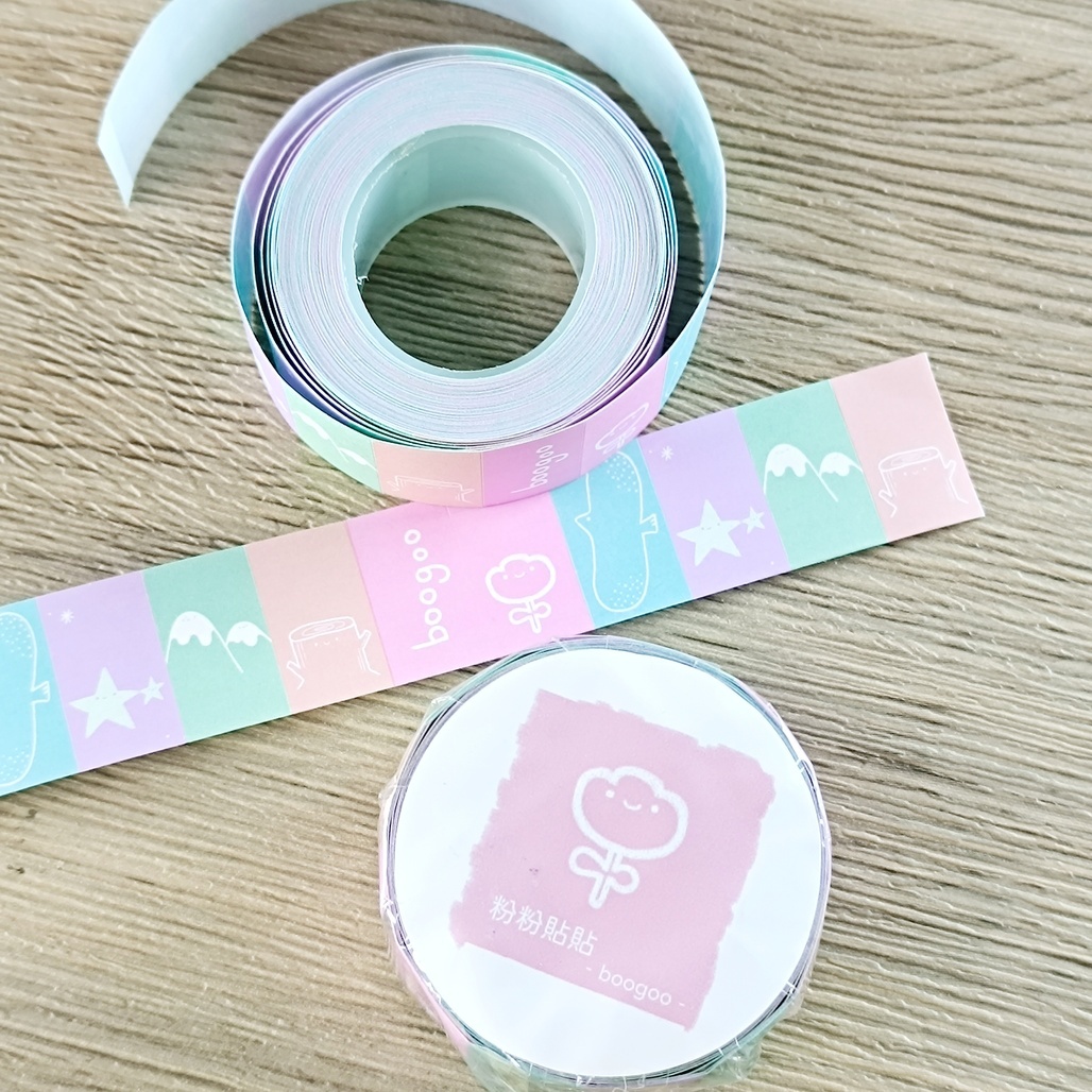 boogoo．粉粉貼貼 標籤機貼紙膠帶 <整捲/分裝>
