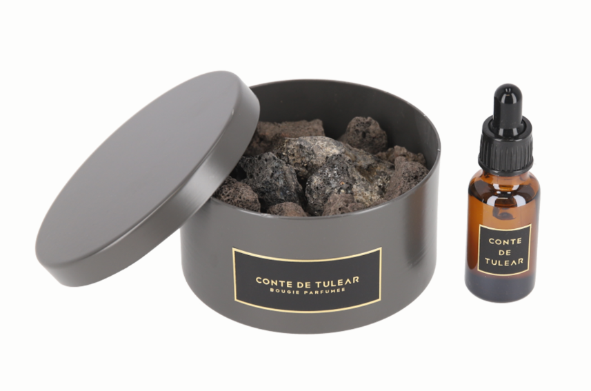 Conte De Tulear Volcanic Rock Diffuser Set/Volcanic Potpourri Fragrance No. 17 JUN25