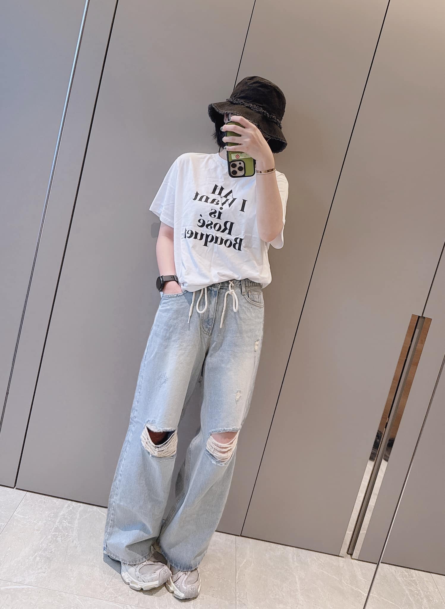 春夏新款/破損落地寬褲 MANIFEST正韓🇰🇷