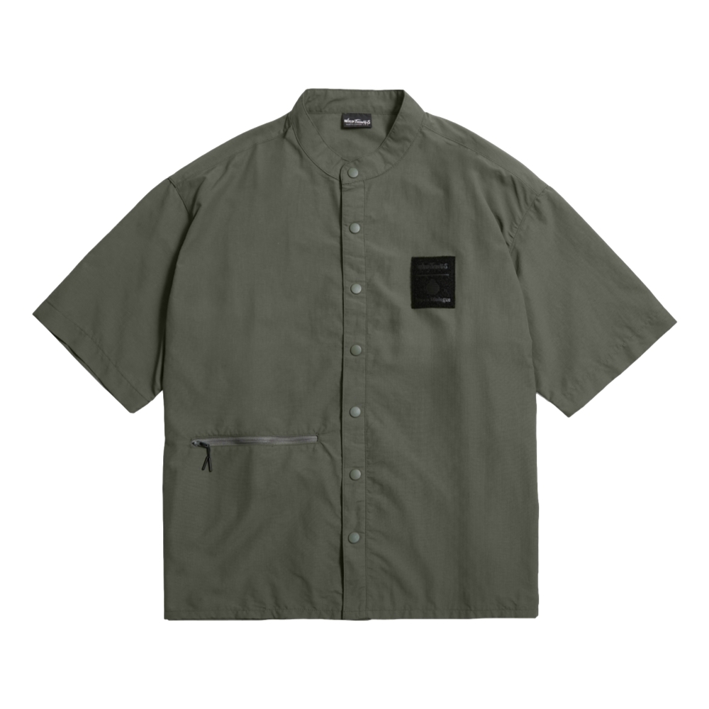ODE X WILD THINGS STAND COLLAR SS SHIRT