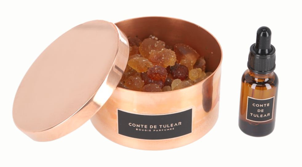 Conte De Tulear Volcanic Rock Diffuser Set/Gum Arabic POTPOURRI Theater 35  JUN25