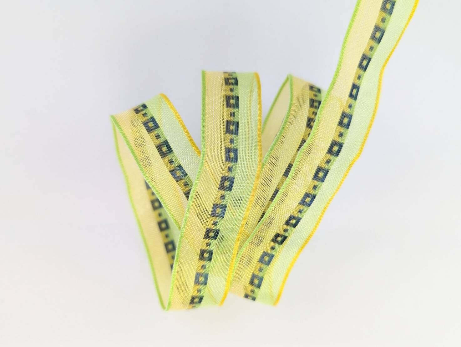 方格點點提花/鐵絲/兩款寬度