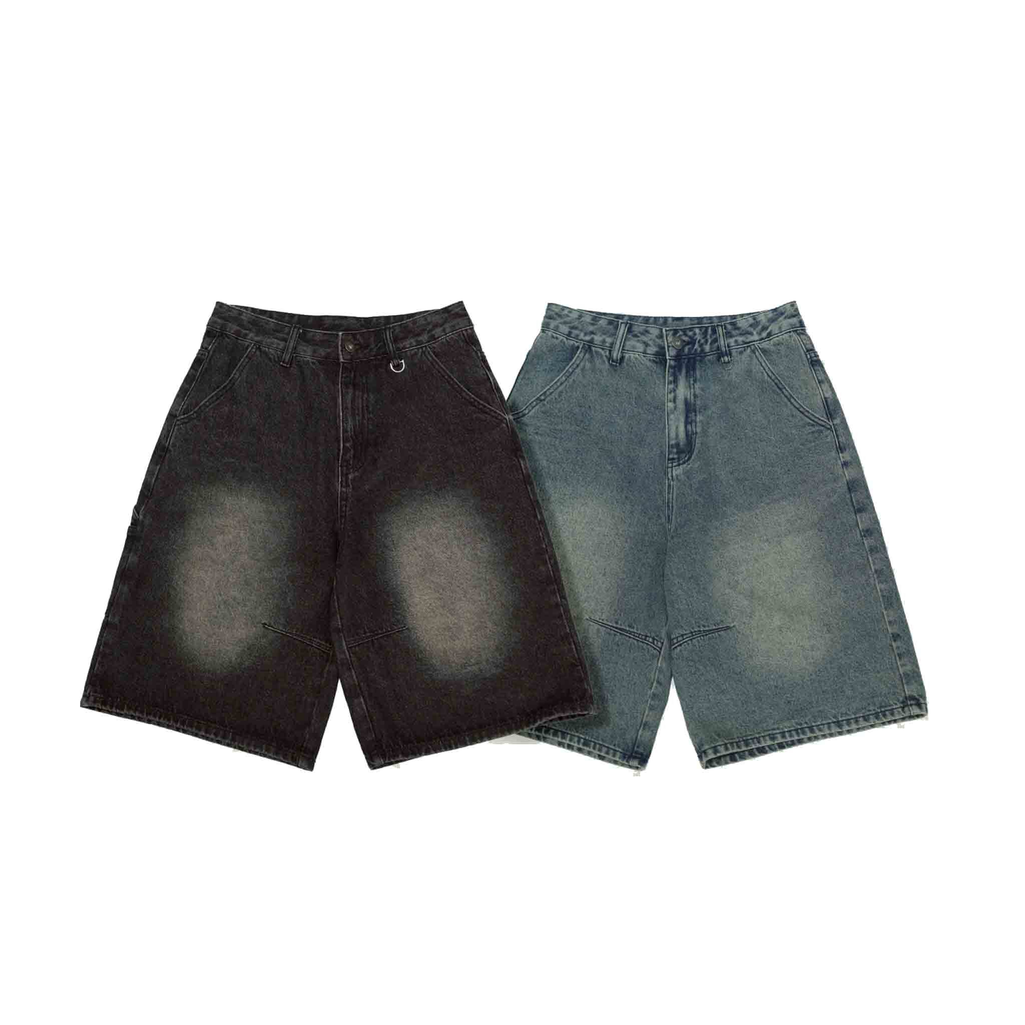 【車庫服飾】QUEST Vintage Wash Jorts / 復古水洗七分牛仔褲