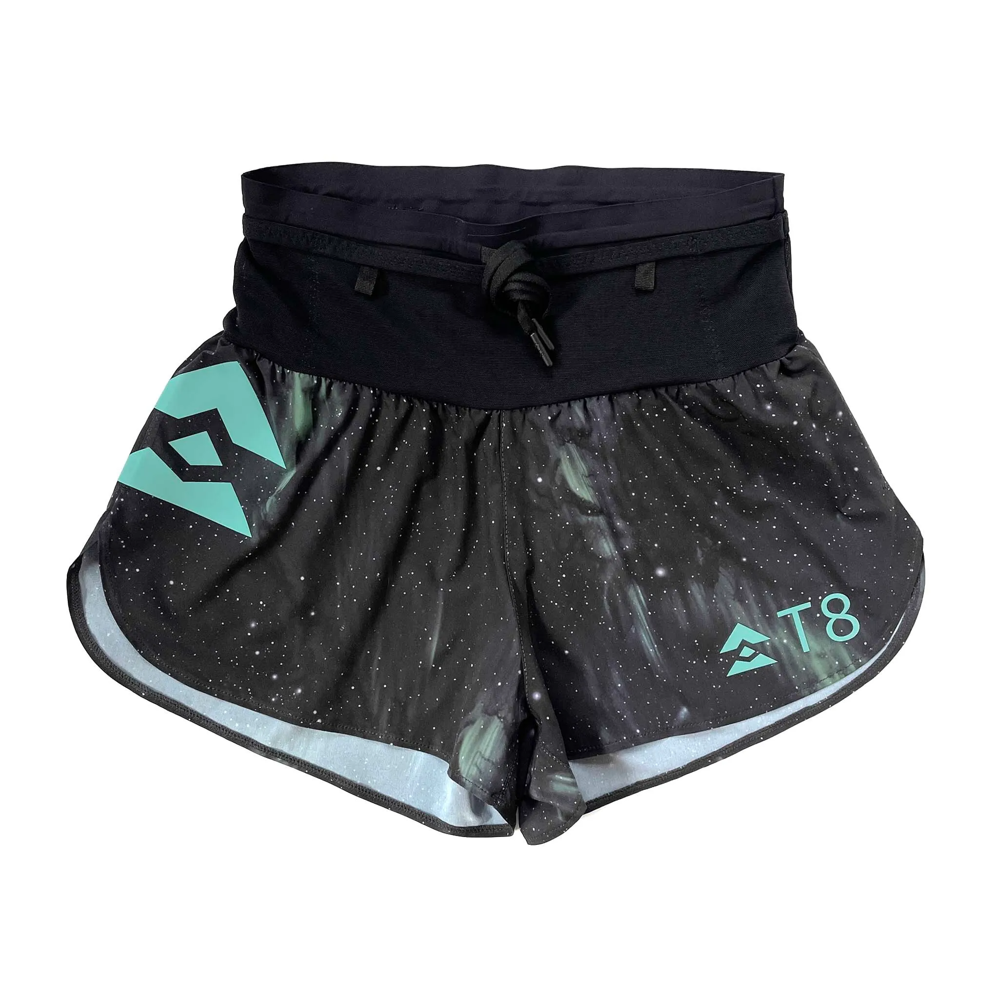 T8 女款 Sherpa 雪巴跑步短褲 極光綠限定款