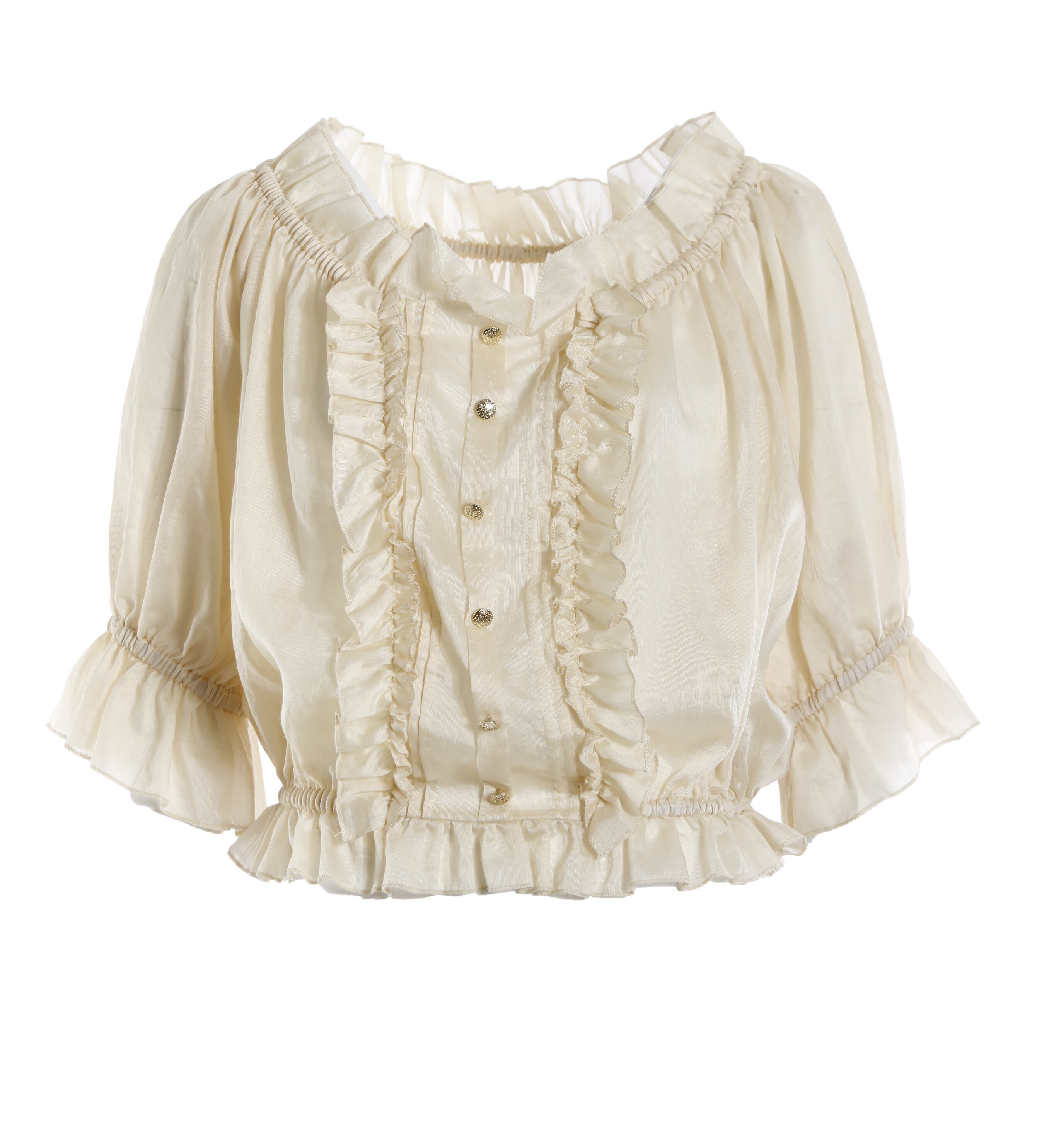 BD10037A1浮雕花園平口蕾絲上衣