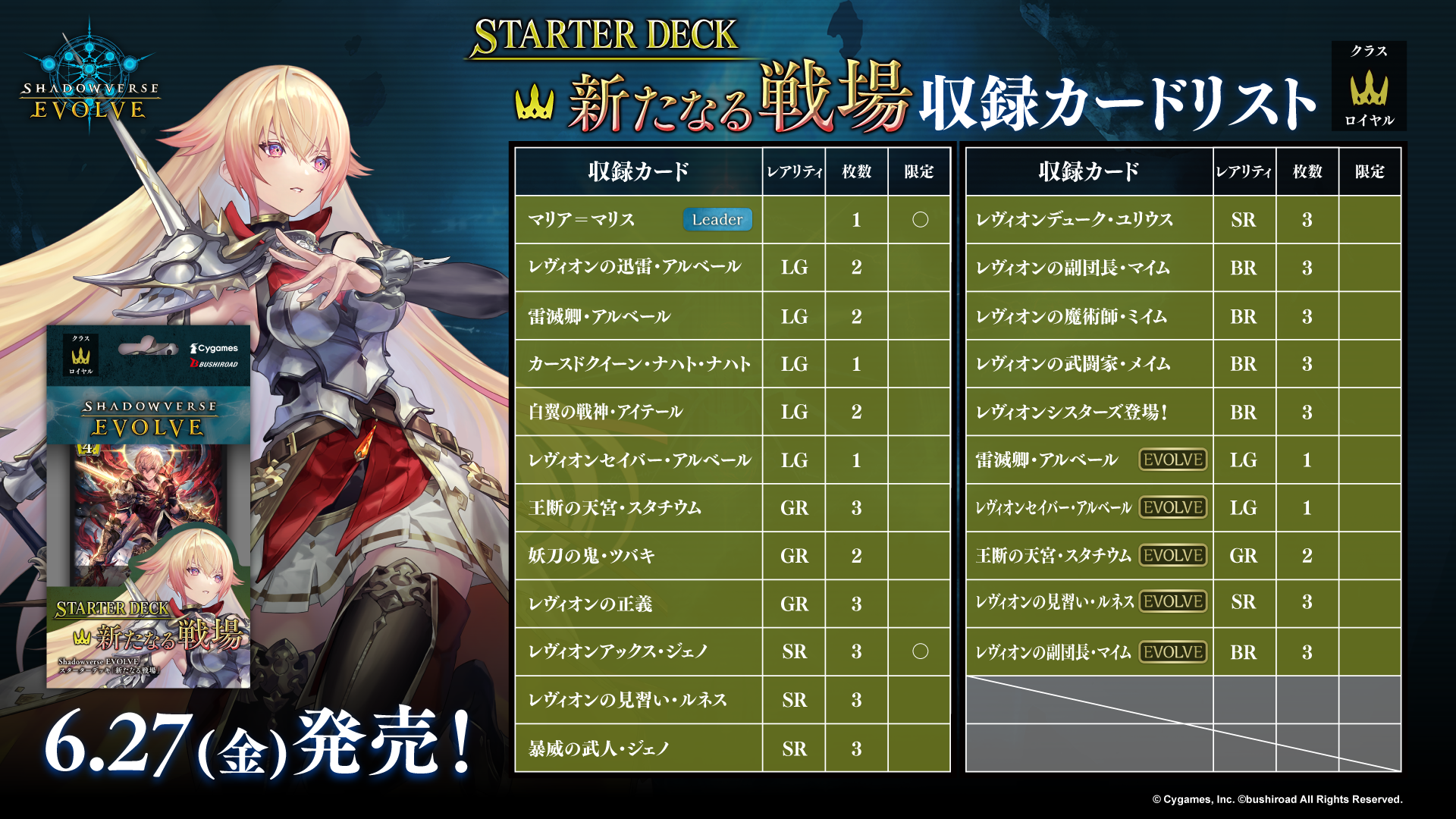 【SV-SD07】Shadowverse EVOLVE: 新たなる戦場 vol.7 預組 (原盒)