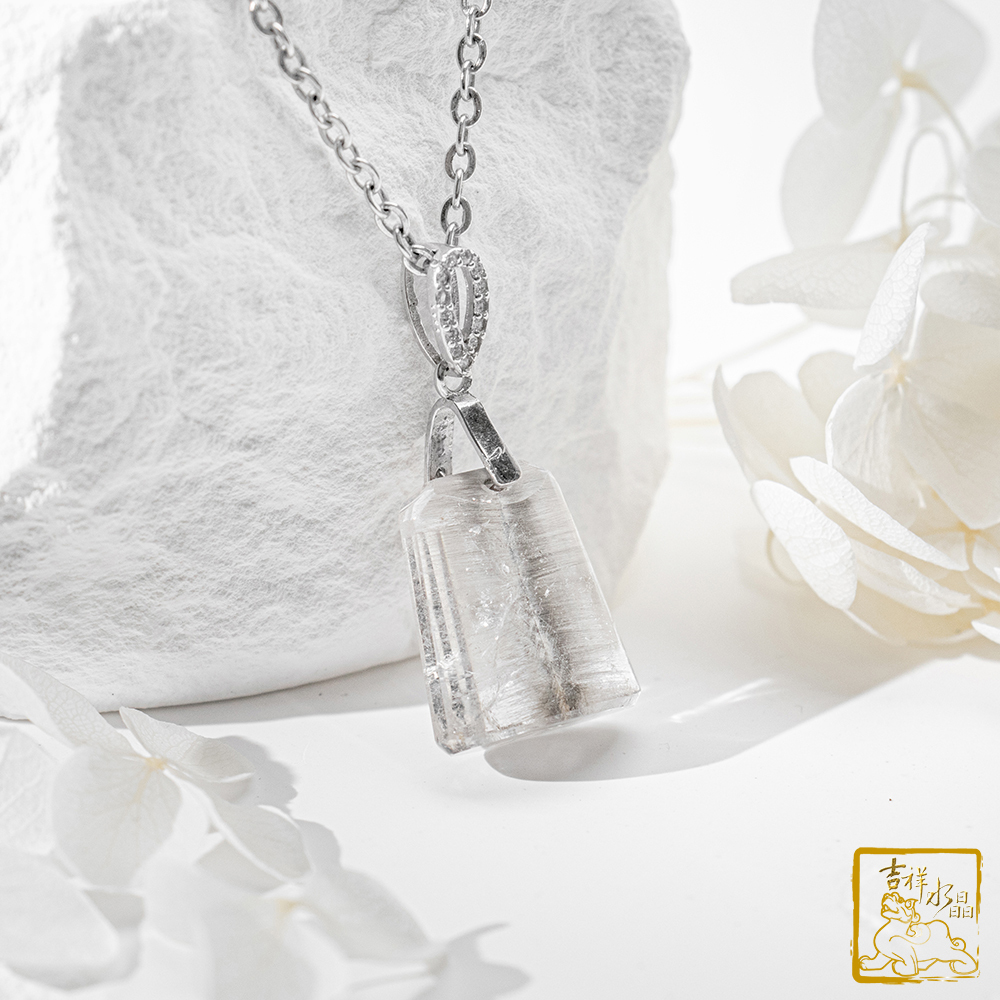 黑銀鈦晶無事牌墜 3.5g 驅邪避凶