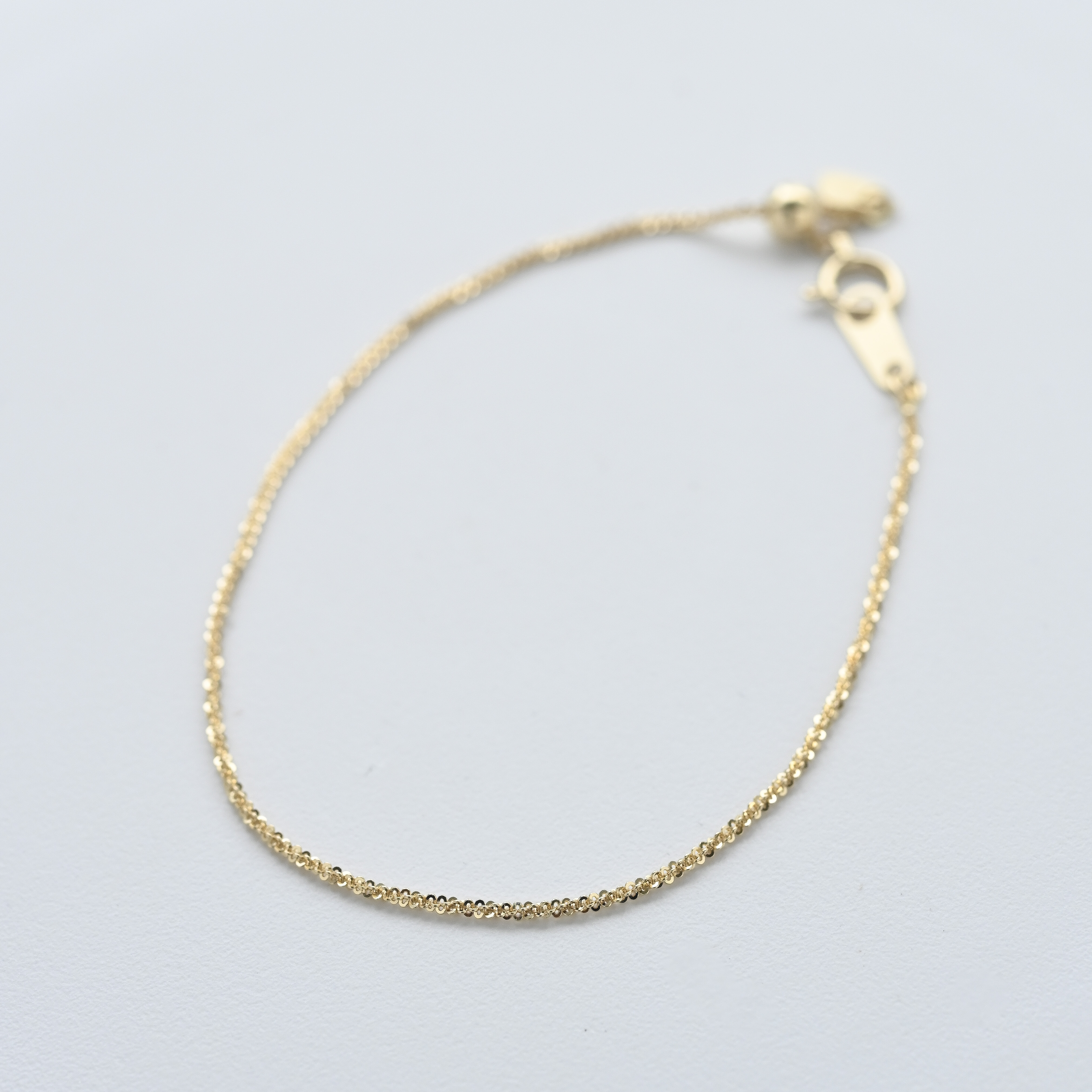 18K Yellow Gold Chain Bracelet