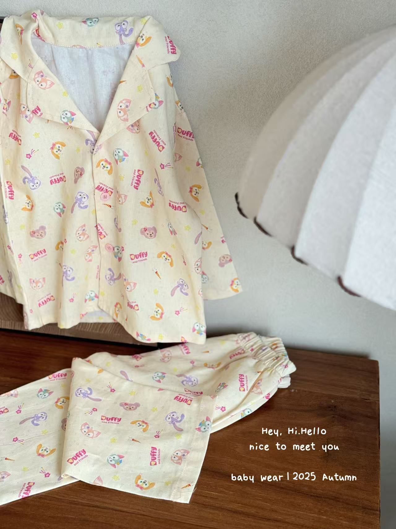 韓版 純棉卡通翻領家居服