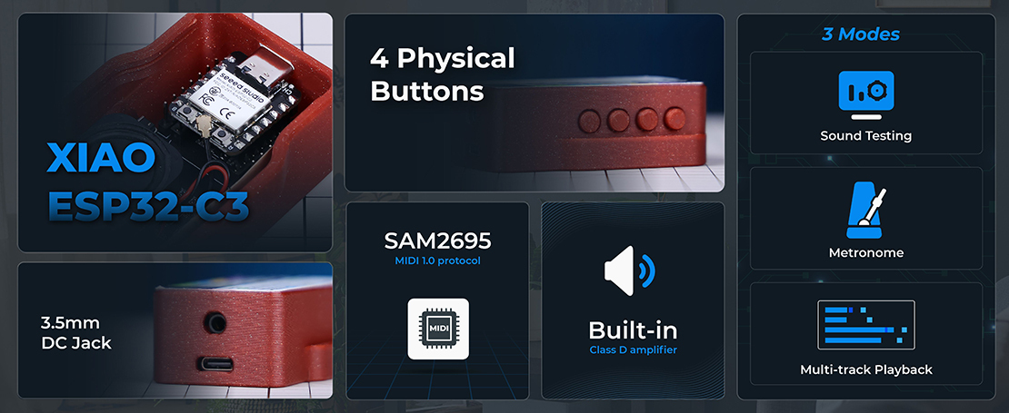 XIAO MIDI Synthesizer 合成器,簡介