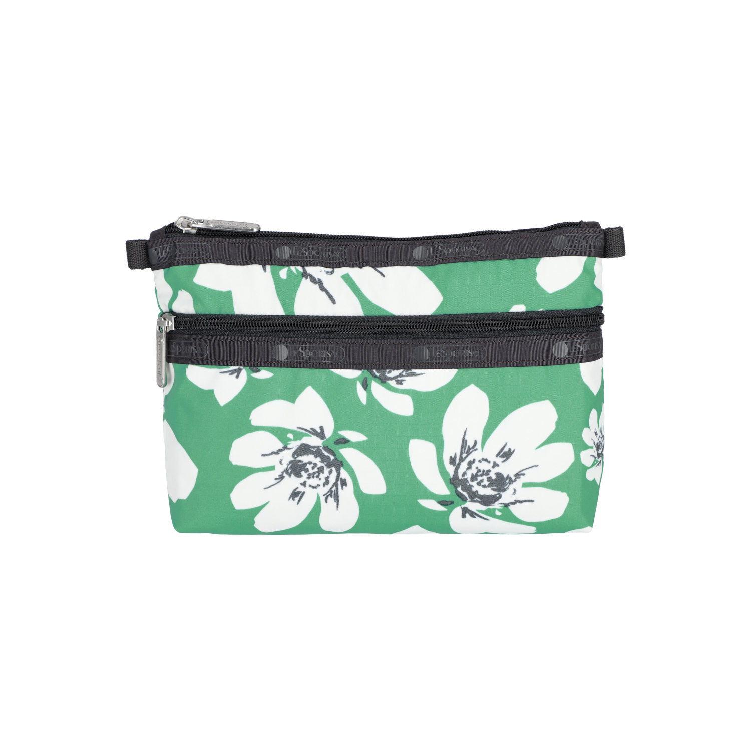 雙層化妝袋 (TROPICAL GARDEN GREEN)