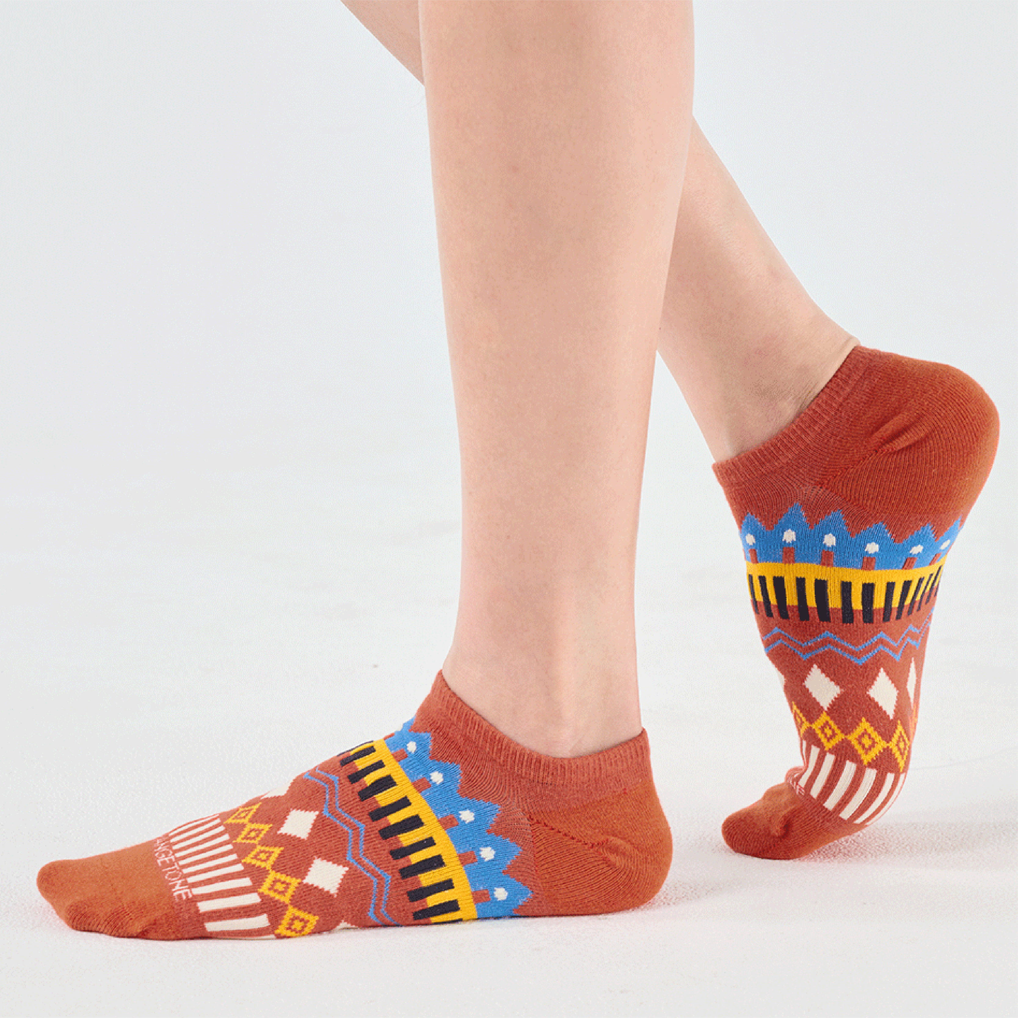 冬日慶典〈橘紅/踝襪〉