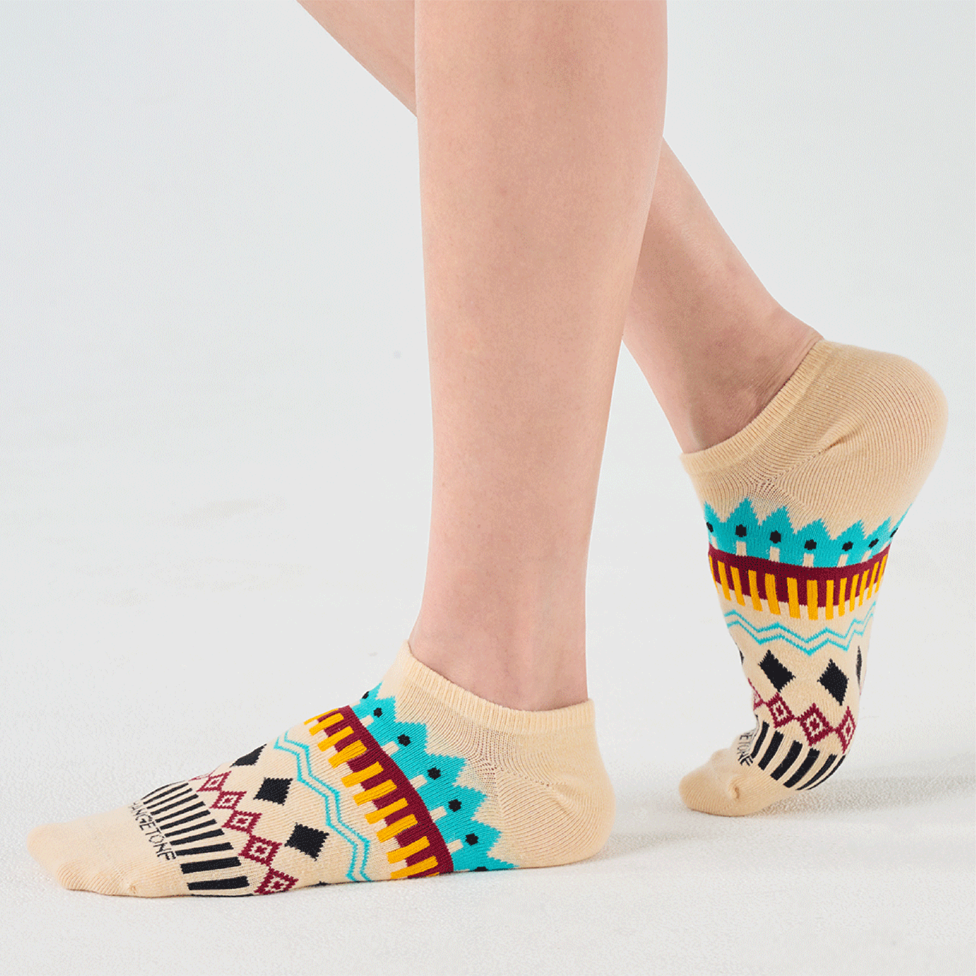 冬日慶典〈米色/踝襪〉