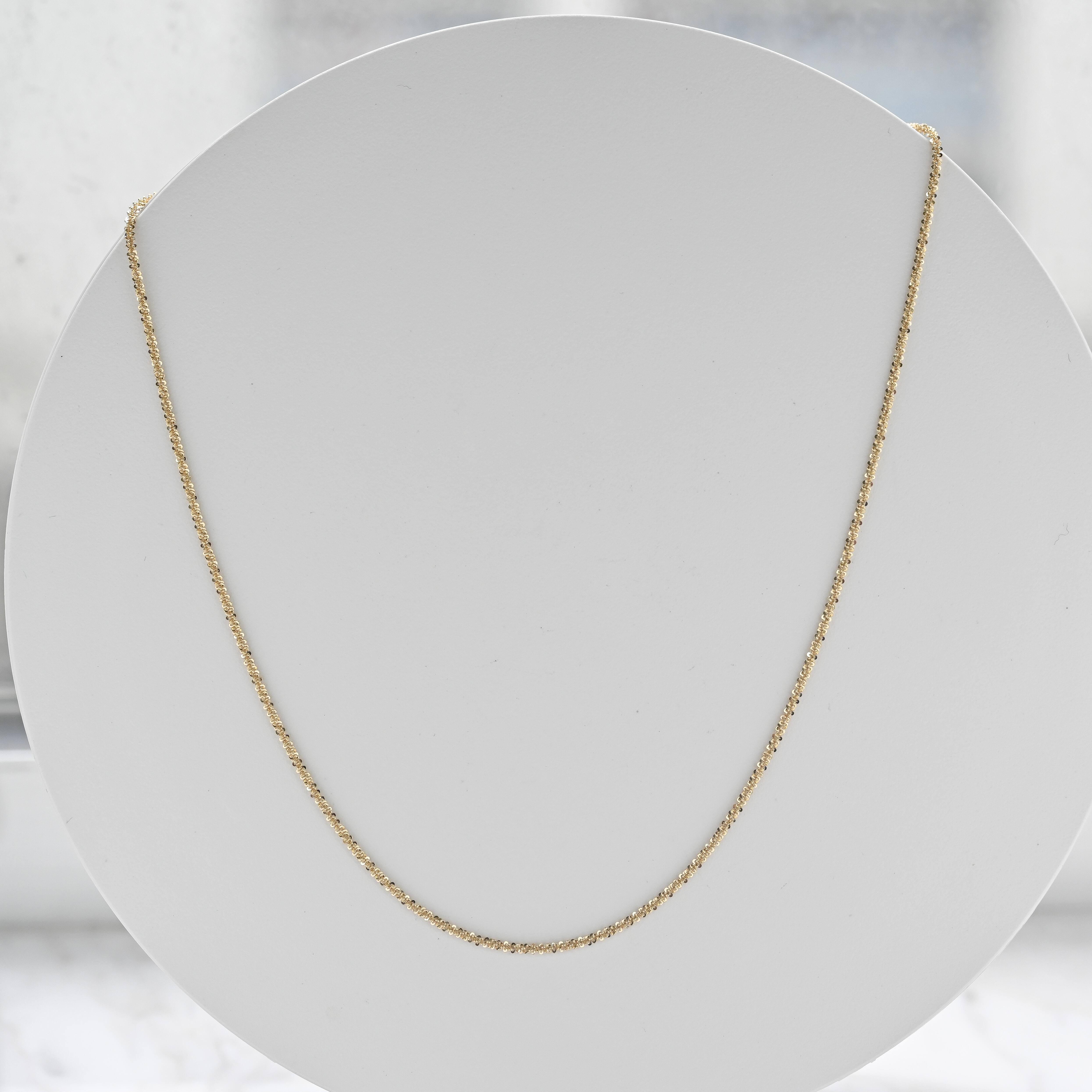 18K Yellow Gold Chain Necklace