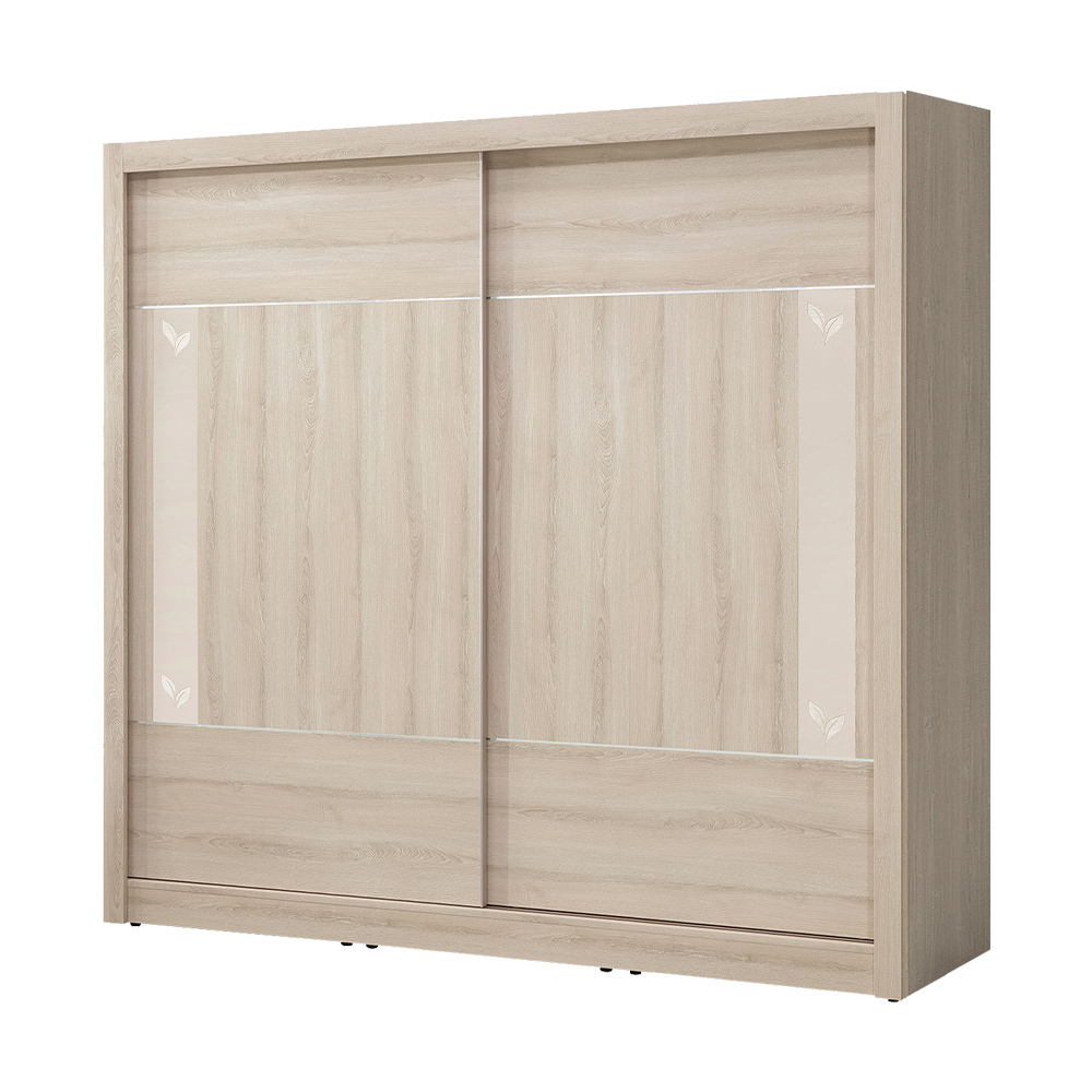 柏瑪7.1尺推/拉門衣櫃(五吊桿+三抽)