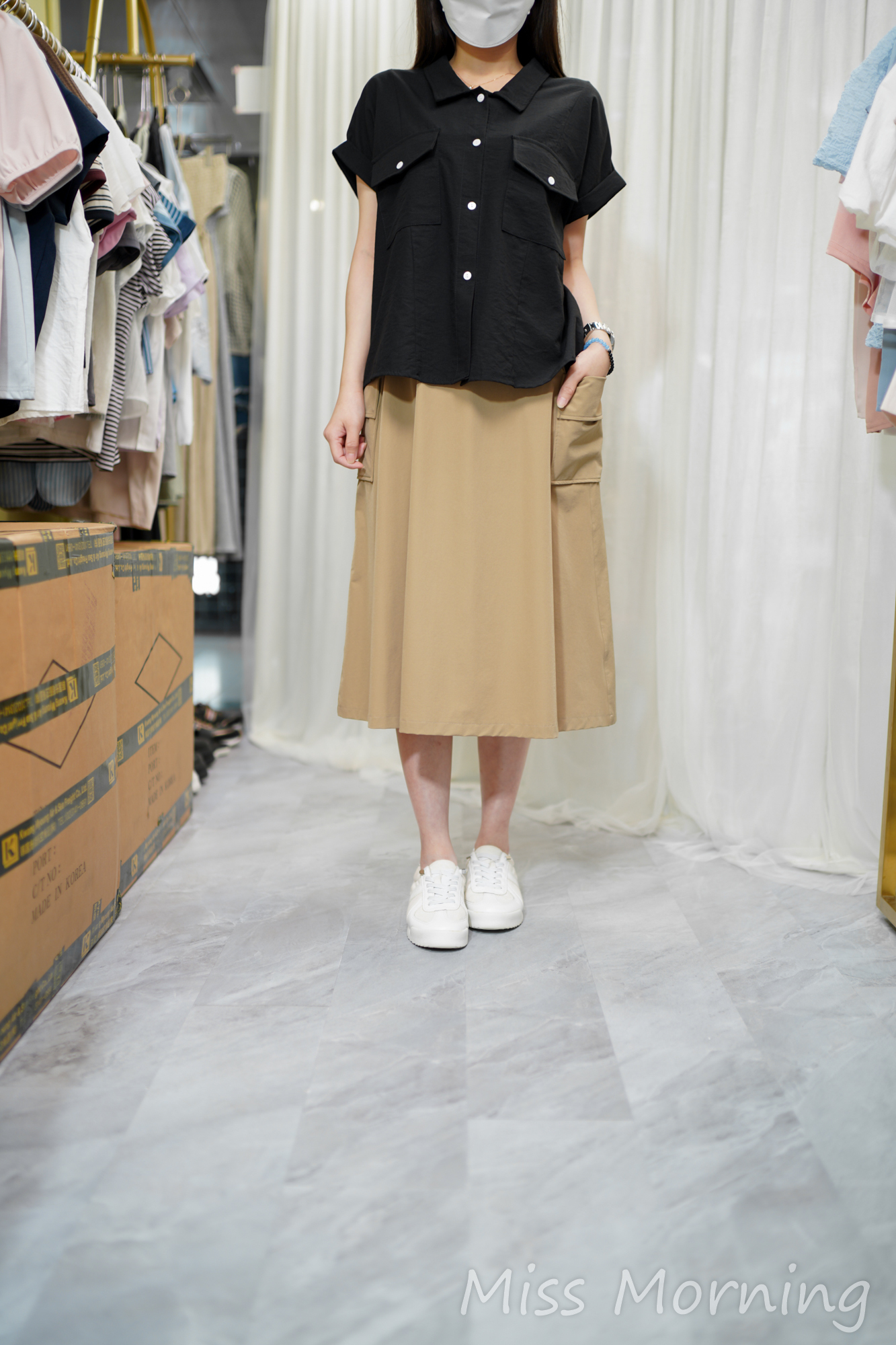 顯瘦免燙上衣/外套兩穿(14672)&福利款唔揀人著風衣裙(33981)