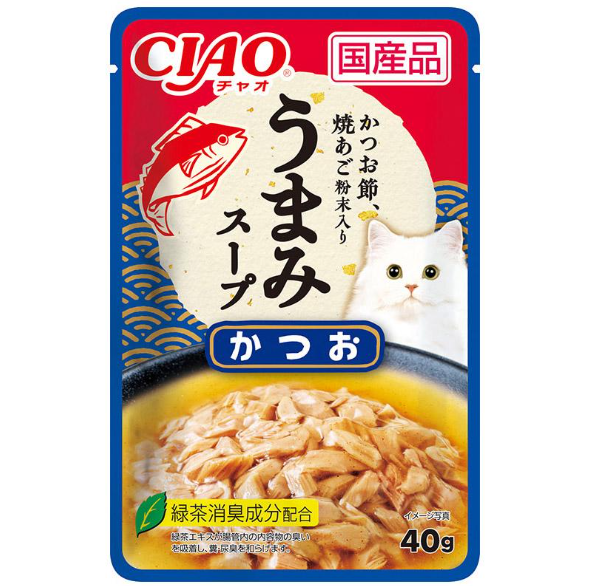 CIAO Soft Pack Series．Tuna + Bonito 40g