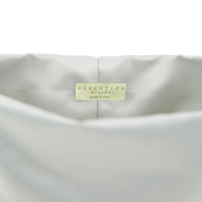1RA0628-017 [ROSANTICA] Mini Holli Taffeta Pouch Grey #B-MINIHOLLI-TF-GRI (B-K11-E)