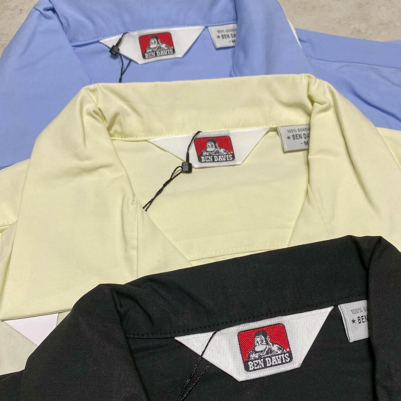 Ben davis 骰子刺繡背圖 立領短袖襯衫 T-25580039