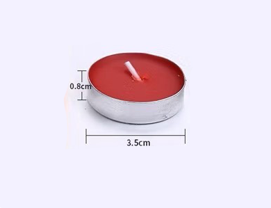 草屯院|「靜紅小圓燭」低煙無香（10入裝）