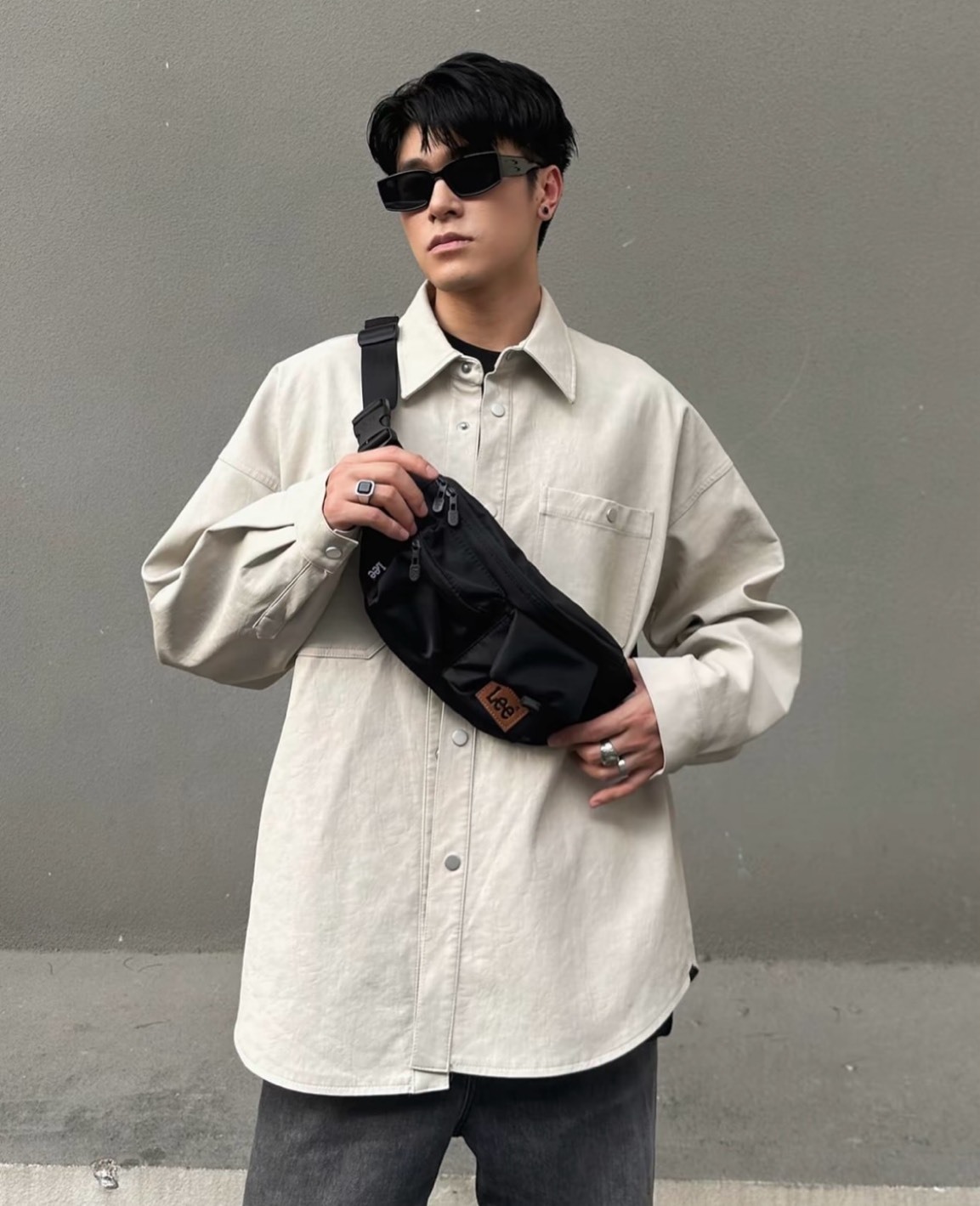 LEE 可調式 防潑水 腰包