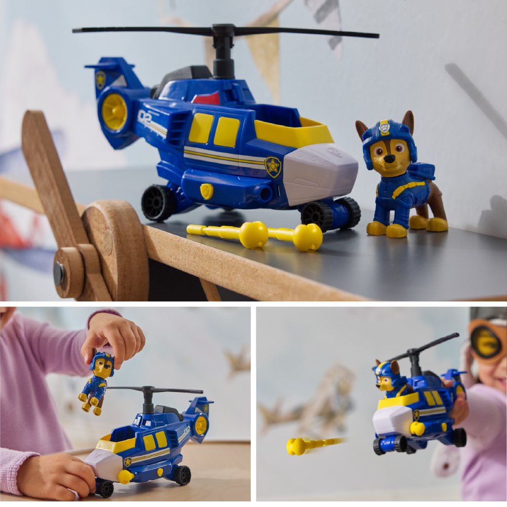 汪汪隊立大功玩具 空中救援隊飛行車輛_阿奇