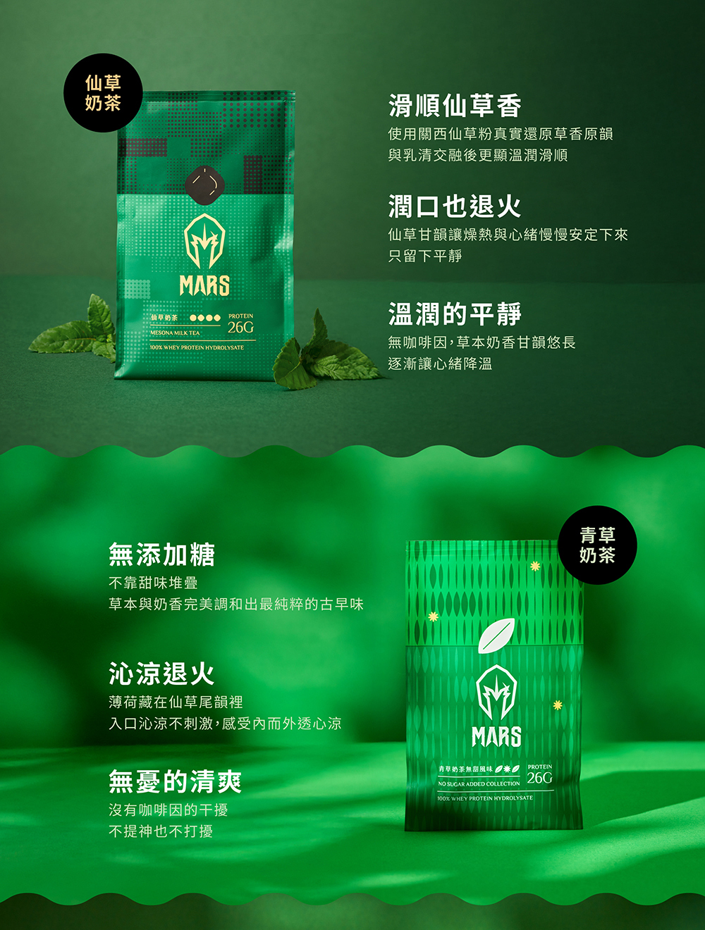 MARS戰神 水解乳清蛋白(青草無甜奶茶)