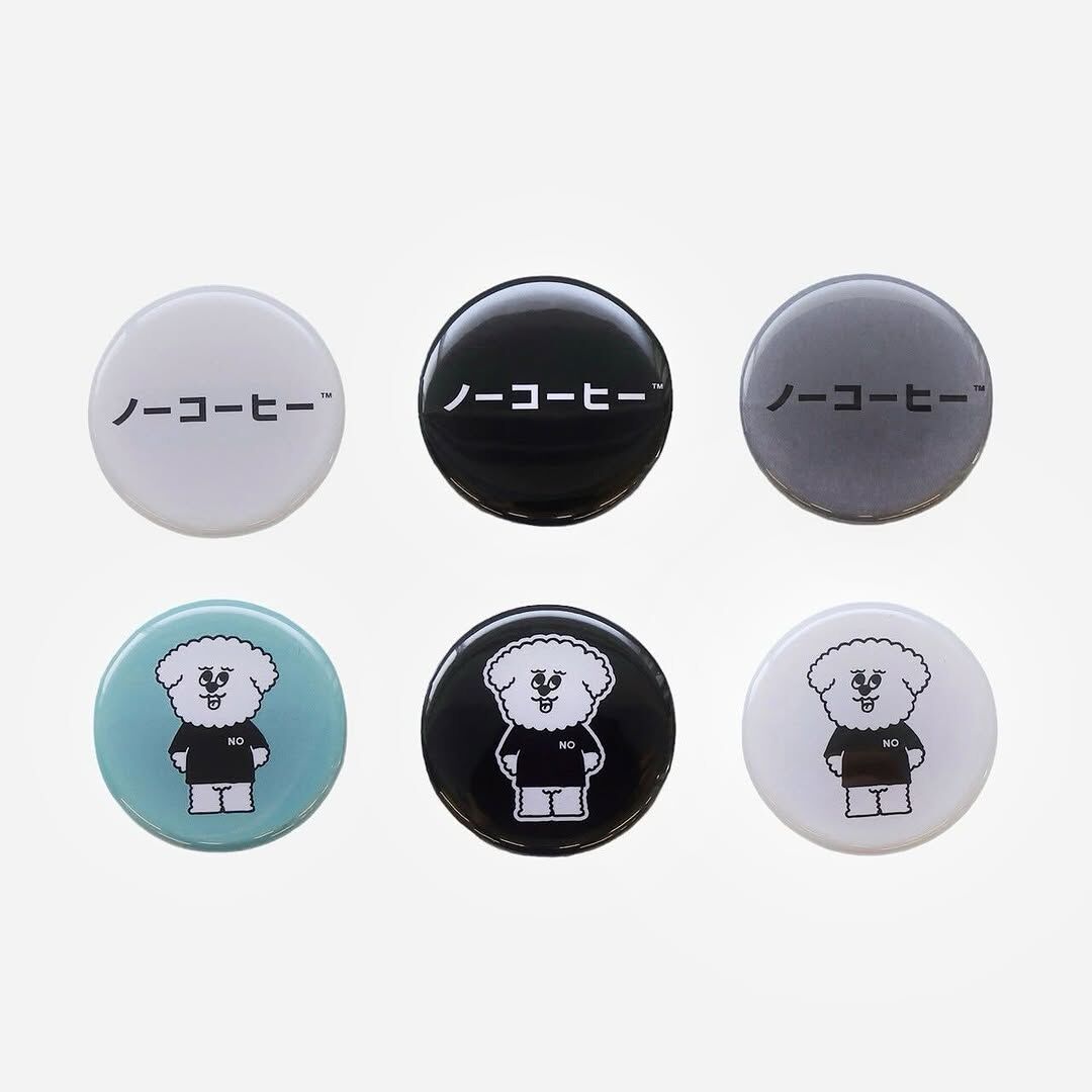 NO COFFEE 徽章別針