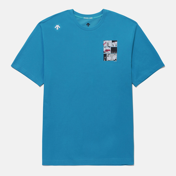 【 DESCENTE｜KIMJUNGYOUN SAMLL GRAPHIC 漫畫胸前圖案 短TEE - 2色 】