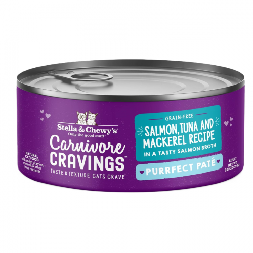 Stella & Chewy's - 無穀物滋味骨湯肉醬主食罐  三文魚+吞拿+鯖魚 Salmon, Tuna and Mackerel Pate 79g