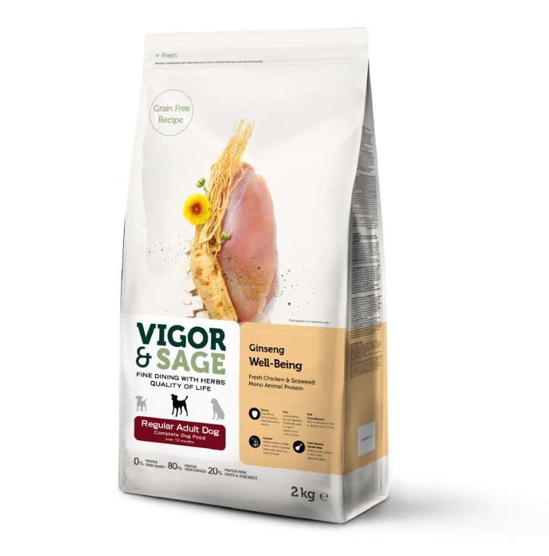 Vigor & Sage 人參體健成犬糧 2KG